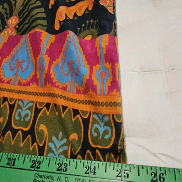 NWT Jude Connally Pru Long Sleeve Cotton Top: Decorative Frond Navy: Size- XXL - Picture 14 of 15